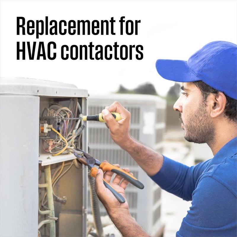 long term 2Pole 30 Amp 120V Coil Definite Purpose Air Conditioner Contactor AC Compressor Contactor Air Conditioner Condenser - Image 2